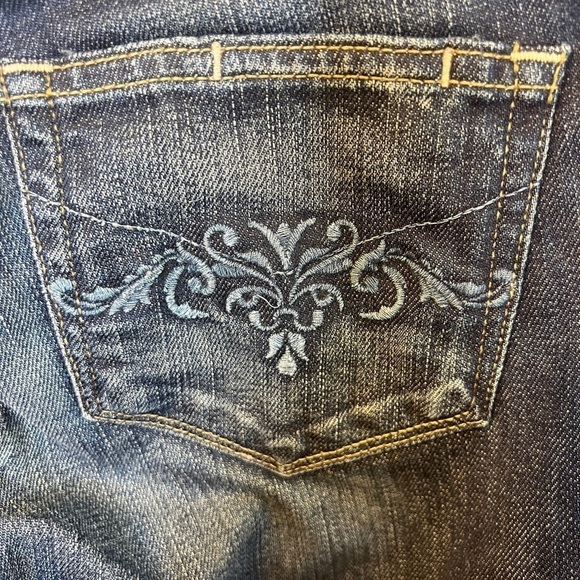 🌹Paige Dark Wash Blue Denim Bootcut Jeans Women’s 4/27 Stretch Comfort - Picture 6 of 6